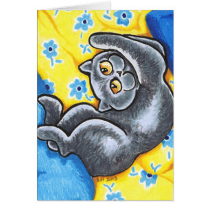 Bleu Britannique Shorthair Lit Fleur Chat