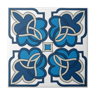 Bleu, carreaux de céramique vibrants