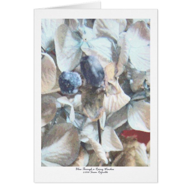 Bleu cependant une fenêtre pluvieuse (Devant)