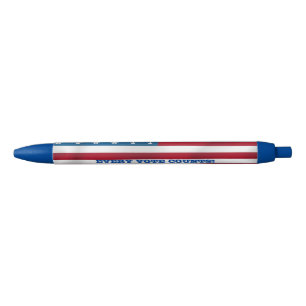 Bleu Chaque vote compte ! - Stylo