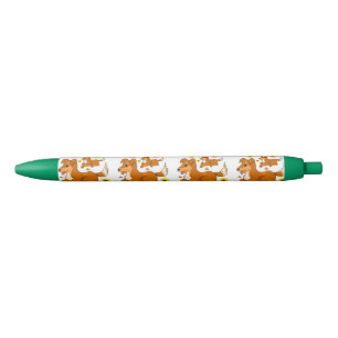 Bleu Chien des tournesols en stylo