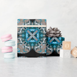 Bleu Christmas Elegant Designer Geschenkpapier