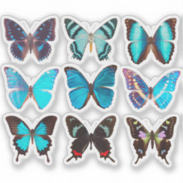Bleu Collection Papillon 4" Sticker Vinyl