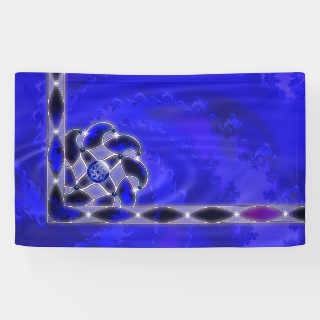 Bleu comme bannière maritime (Horizontal)