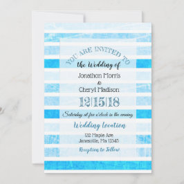 Bleu crackle Gratté Mariage invitations