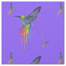 Bleu de colibris et tissu de Brights