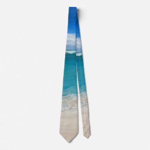 Bleu de cravate en soie "pour toujours "
