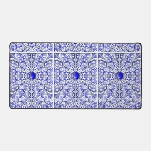 Bleu de dentelle en céramique de Grèce (Recto)