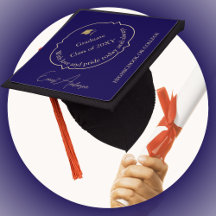 Bleu de la Marine Gold Graduate élégant tendance m