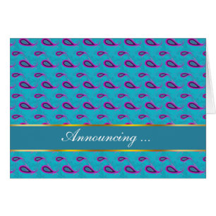 Bleu de paon Paisley