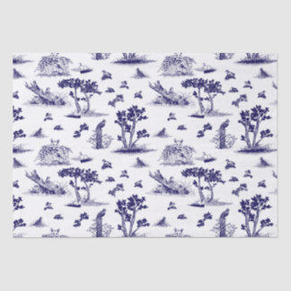 Bleu de papier de soie de soie de Bobwhite Toile