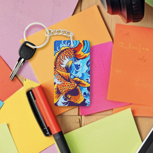 Bleu de poisson orange Koi