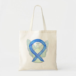 Bleu de sensibilisation Ruban Sac fourre-tout pers