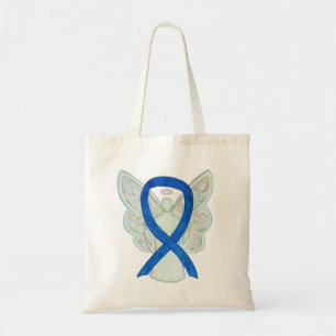 Bleu de sensibilisation Ruban Sac fourre-tout pers