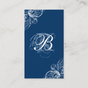 Bleu de wedding planner de carte de visite