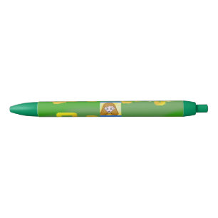 Bleu Dessin sympa Carton Jaune Carré Vert Stylo