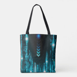 Bleu Digital Galaxy Starry Sacs fourre-tout spatia
