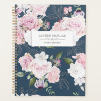 Bleu du jardin rose | Planificateur personnalisé