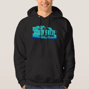 Bleu du sud de butte sur le sweat - shirt à