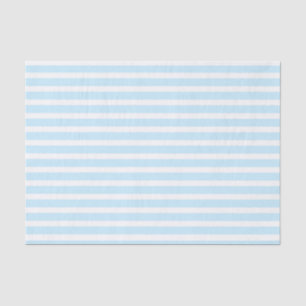 Bleu en pastel et le blanc barre le papier de soie