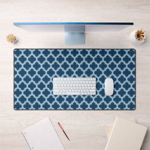 Bleu et Bébé Bleu Trellis, treillis, Quatrefoil