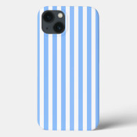 Bleu et blanc bonbons rayures Coque-Mate coque iph