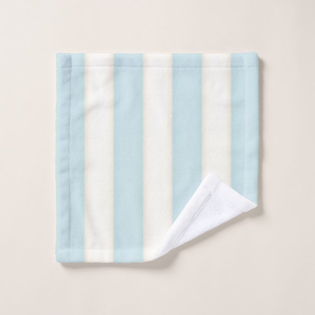 Bleu et blanc Grandes victoriennes Style chalet Gi (Gant de toilette)