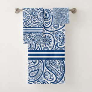 Bleu et blanc Motif de la marine