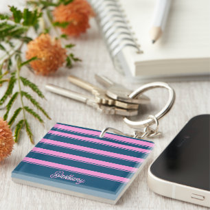 Bleu et rose Motif personnalisé