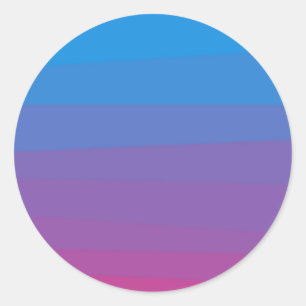 Bleu et violet ombre couleurs dégradé Sticker