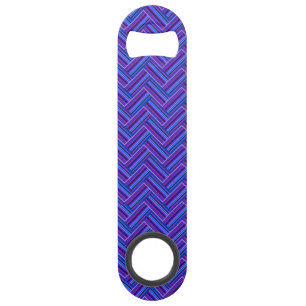 Bleu et violet rayures double tissage