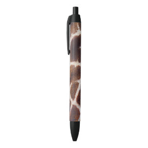 Bleu Faux Cheveux africains en girafe sur stylo noir