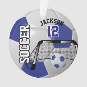 Bleu foncé et blanc Personnaliser le ballon de foo