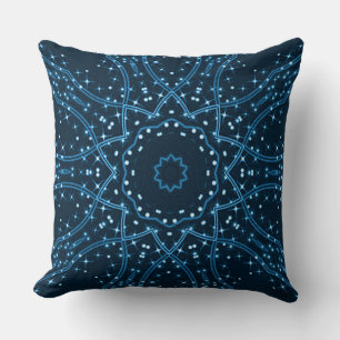 Bleu Galaxy Étoiles Lancer Oreiller