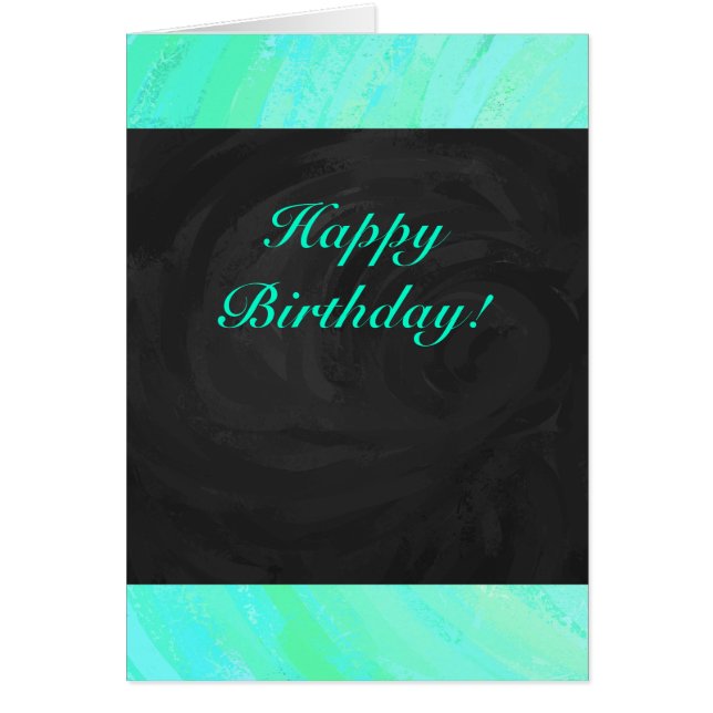 Bleu Glace Menthe et Monogramme Noir (Devant)