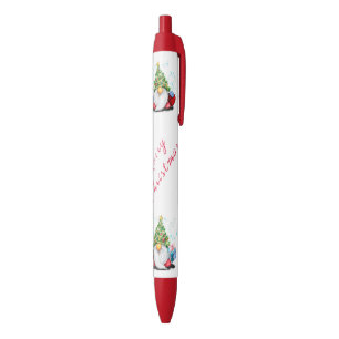 Bleu Gnome cadeau de stylo de Noël avec cadeaux