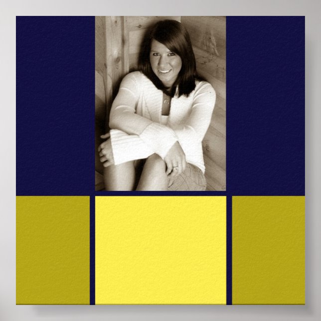 Bleu & Gold Graduation autographe poster (Devant)