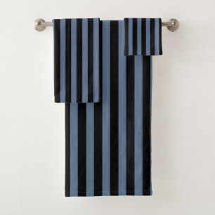Bleu gris et noir rayures