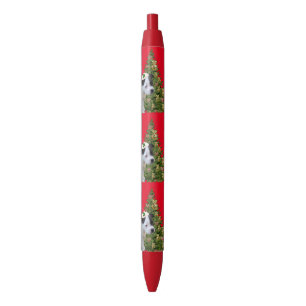 Bleu Gros Chiot Joyeux Noël, Stylo