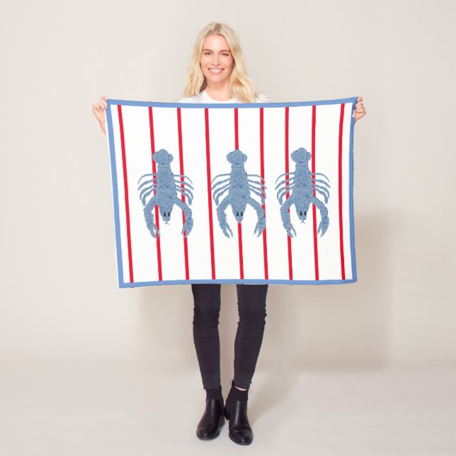 Bleu Homard Ginger Jars Jar petite couverture bébé (En situation)