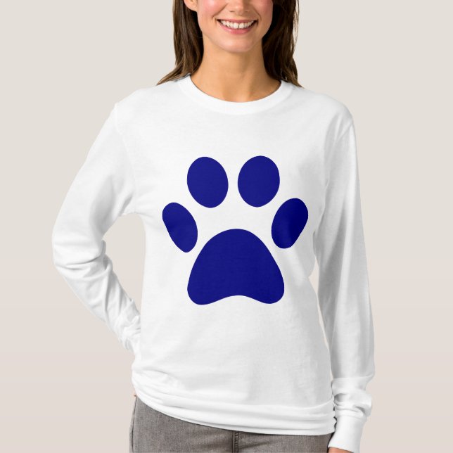 Bleu imprimé animaux T-shirt Trucker Chapeau (Devant)