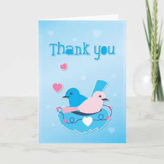 Bleu inséparable mignon avec Merci