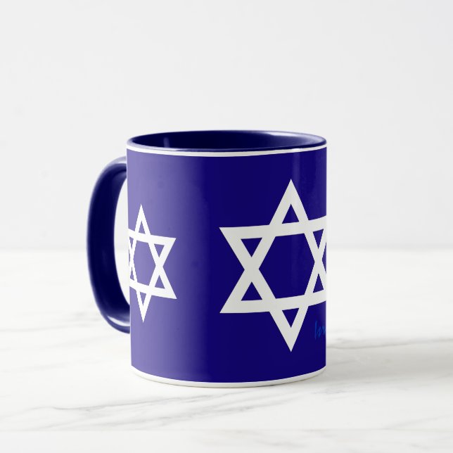 Bleu Israël tasse patriote, Drapeau israélien, Éto (Devant gauche)