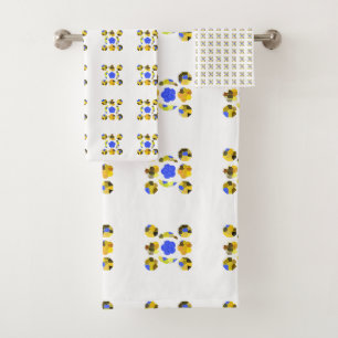Bleu Jaune Illustration Formes fantaisistes