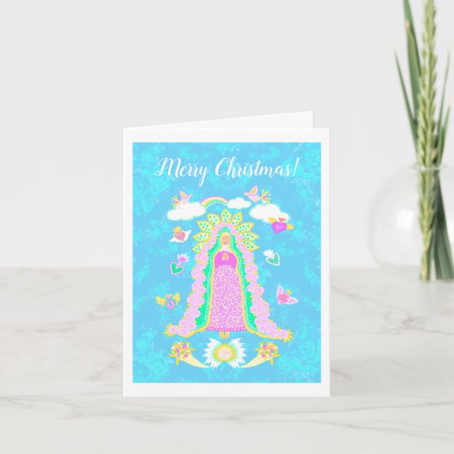 Bleu Joyeux Noël Notre Dame de Guadalupe (Devant)