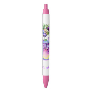 Bleu Jus de bleuets Cool Boire des fruits Stylo