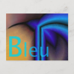 Bleu - Karte postale