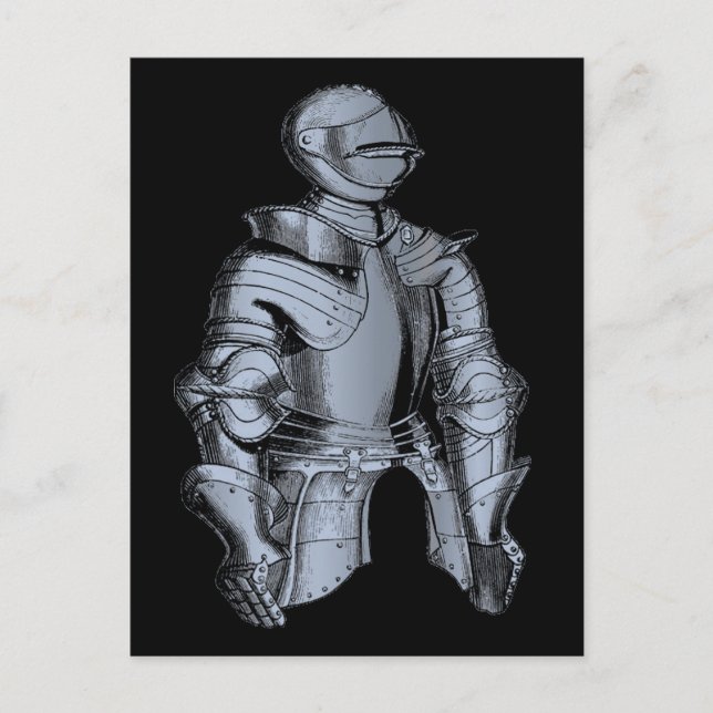 Bleu Knight Postcard Postkarte (Vorderseite)