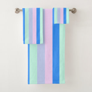 Bleu, Lavande, Rose et Monnaie Pastel Grandes vert