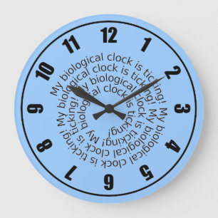 Bleu Ma horloge biologique est à l'horloge